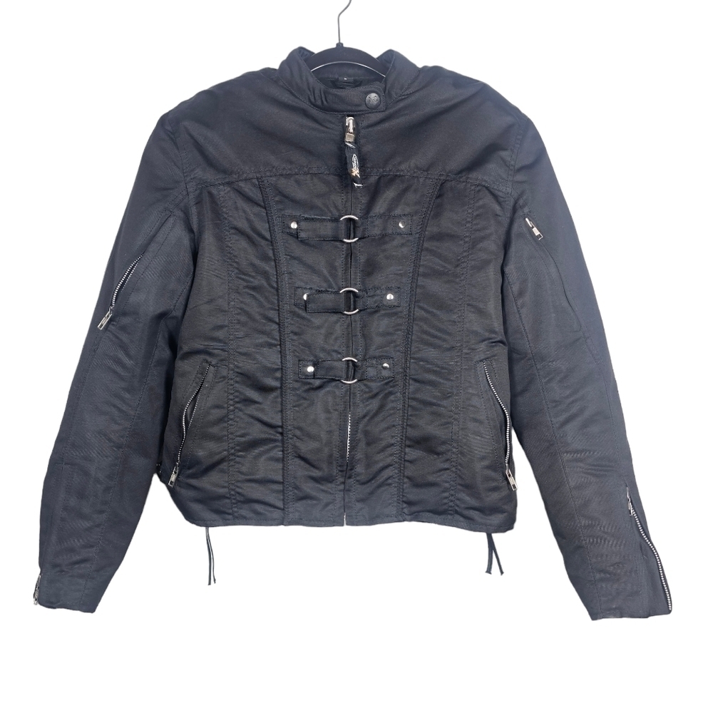 Xelement Women's Black Armored Motorcycle Jacket